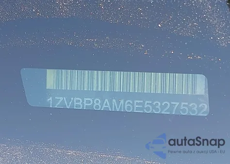 2014 Ford Mustang V6 Premium z USA, uszkodzony, nr VIN 1ZVBP8AM6E5327532